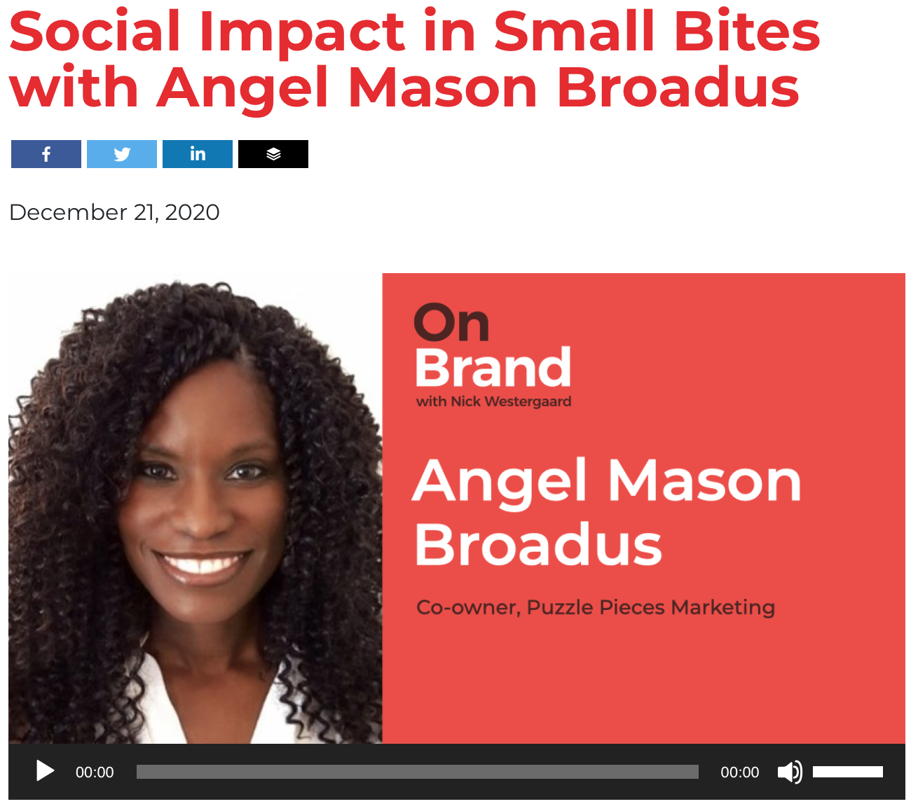 Angel Mason Broadus OnBrand podcast interview