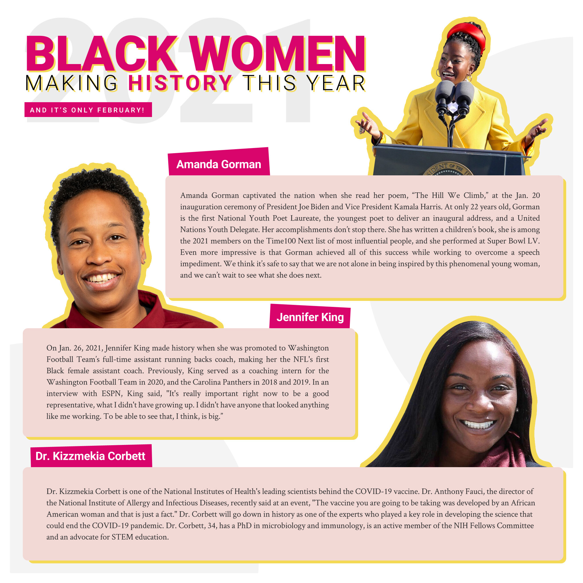Puzzle Pieces Marketing Black Women Making History in 2021