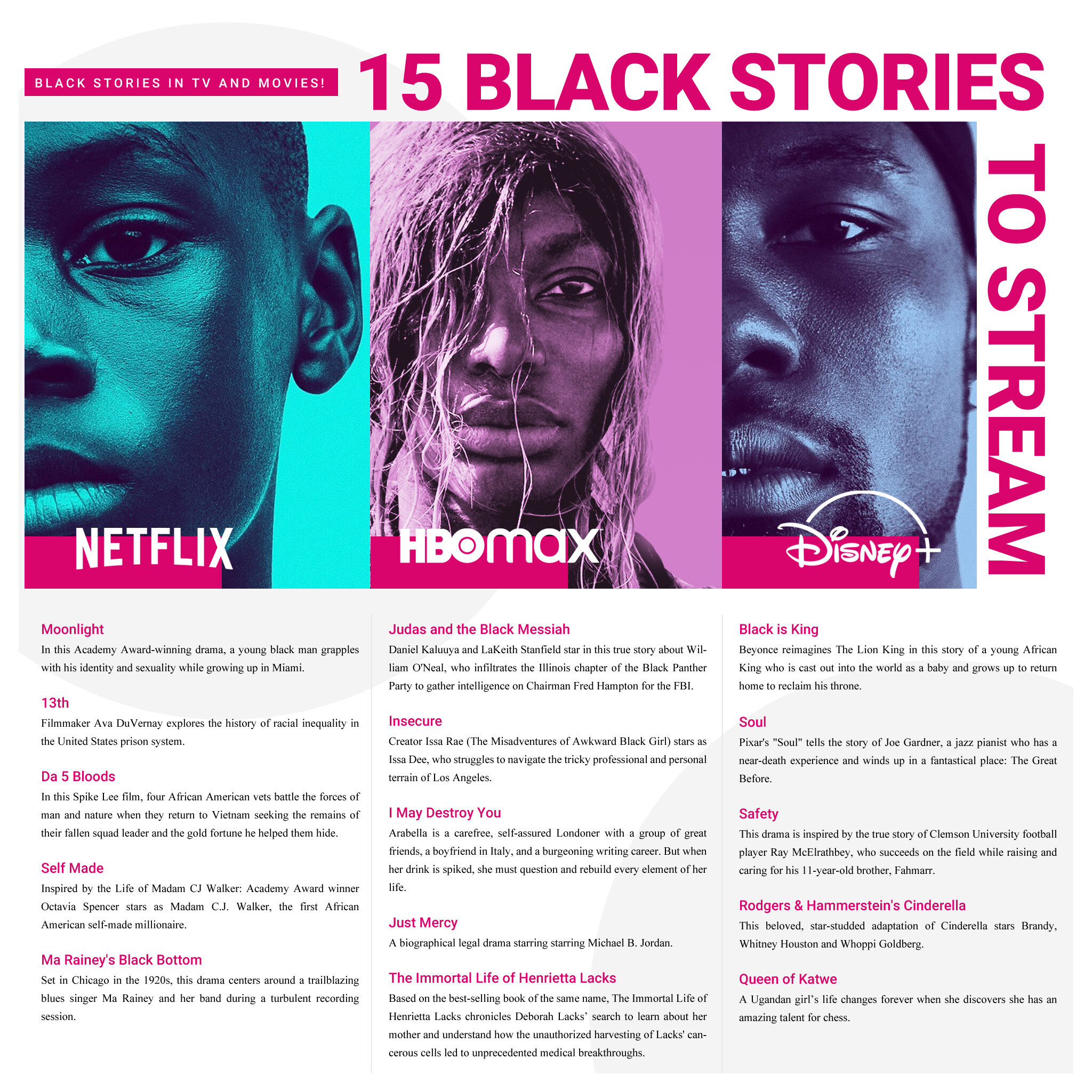 Puzzle Pieces Marketing MisFit Magazine 15 Black Stories and movies to Stream