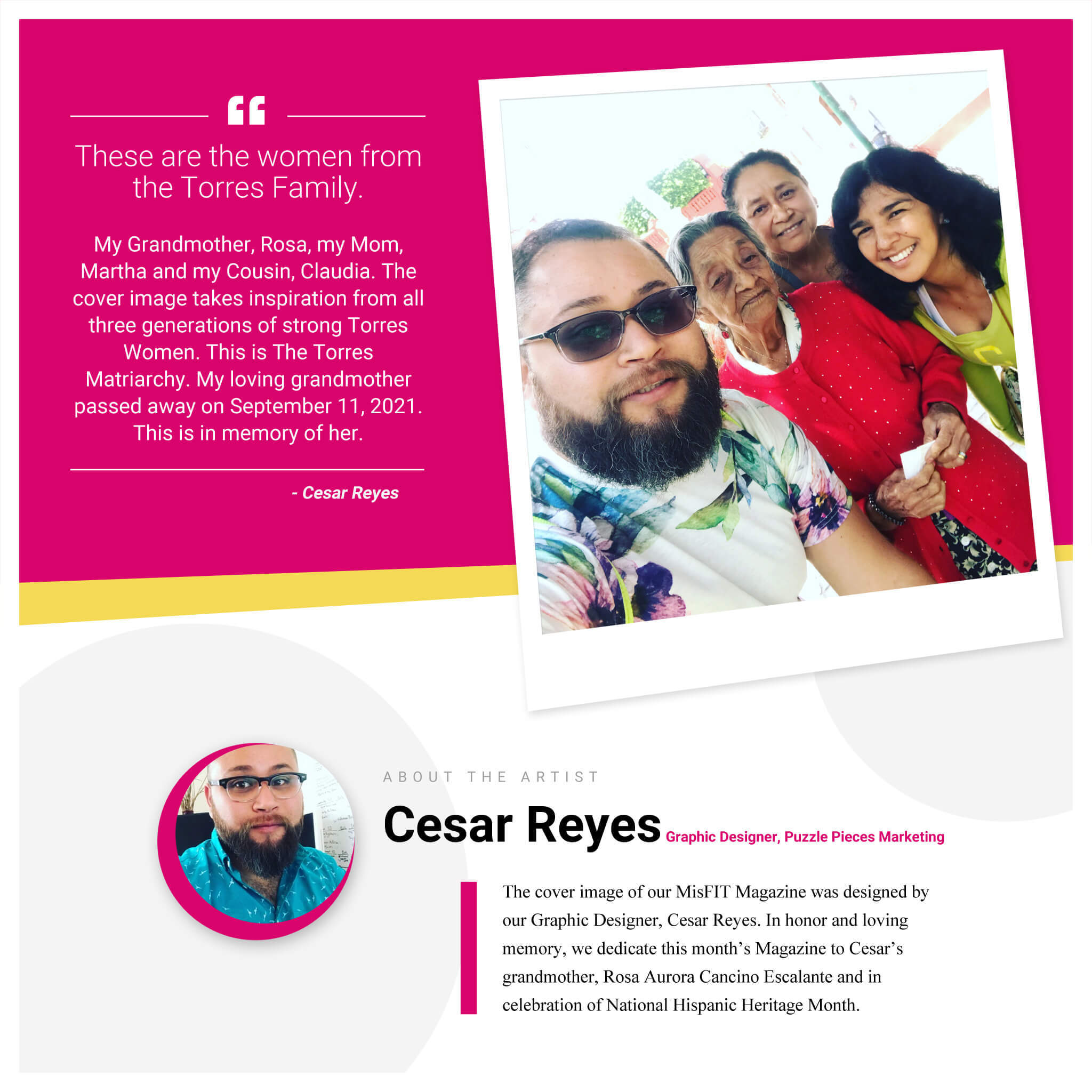 MisFit Magazine About the Artist Sept 2021