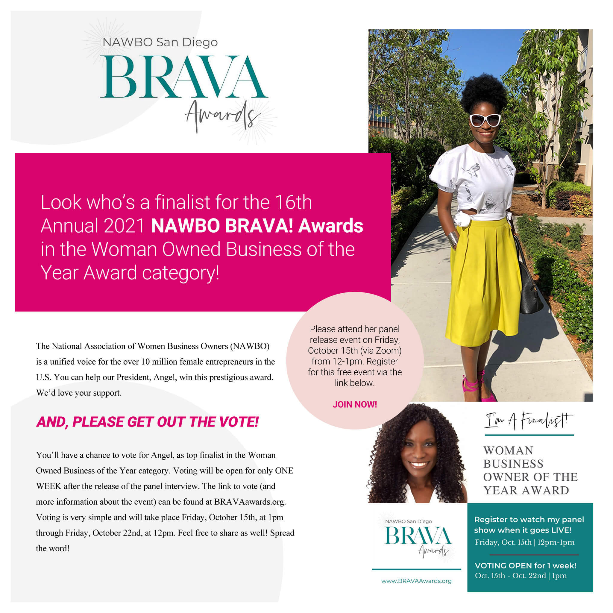Angel Mason Broadus MisFit Magazine Brava Awards Sept 2021