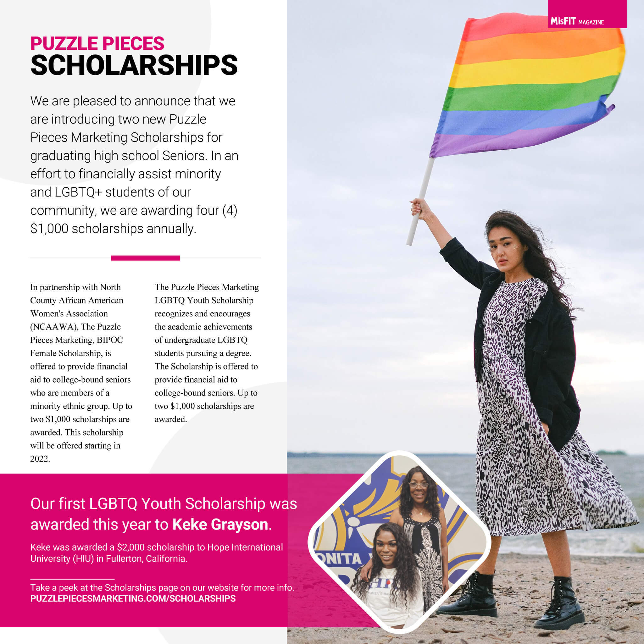 MisFit Magazine Scholarships Sept 2021