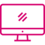 canva pro pink computer icon