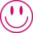 pink smiley icon