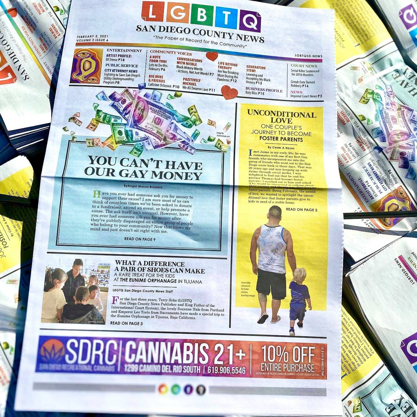San Diego LGBTQ news cover