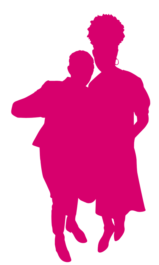 Angel and Kristine Mason Broadus pink shadow