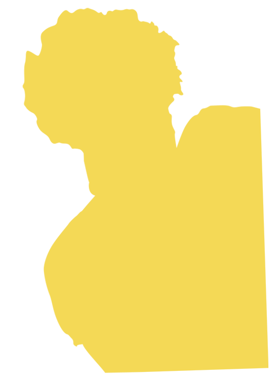 Angel and Kristine Mason Broadus yellow shadow