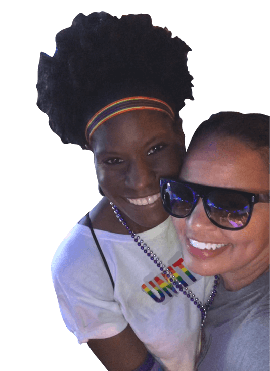 Angel and Kristine Mason Broadus at Pride 2018
