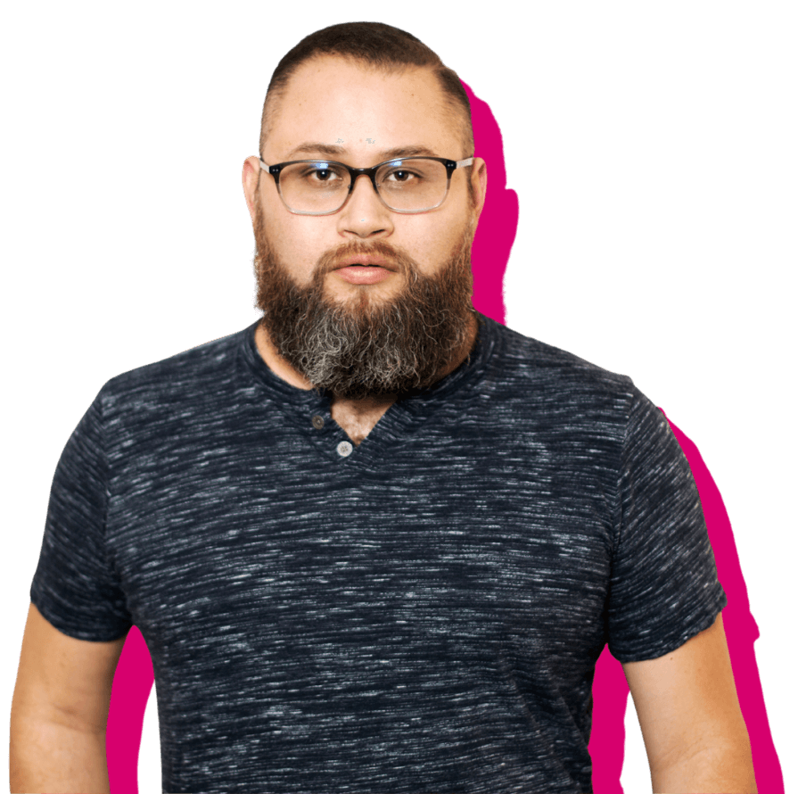 Cesar Reyes pink shadow