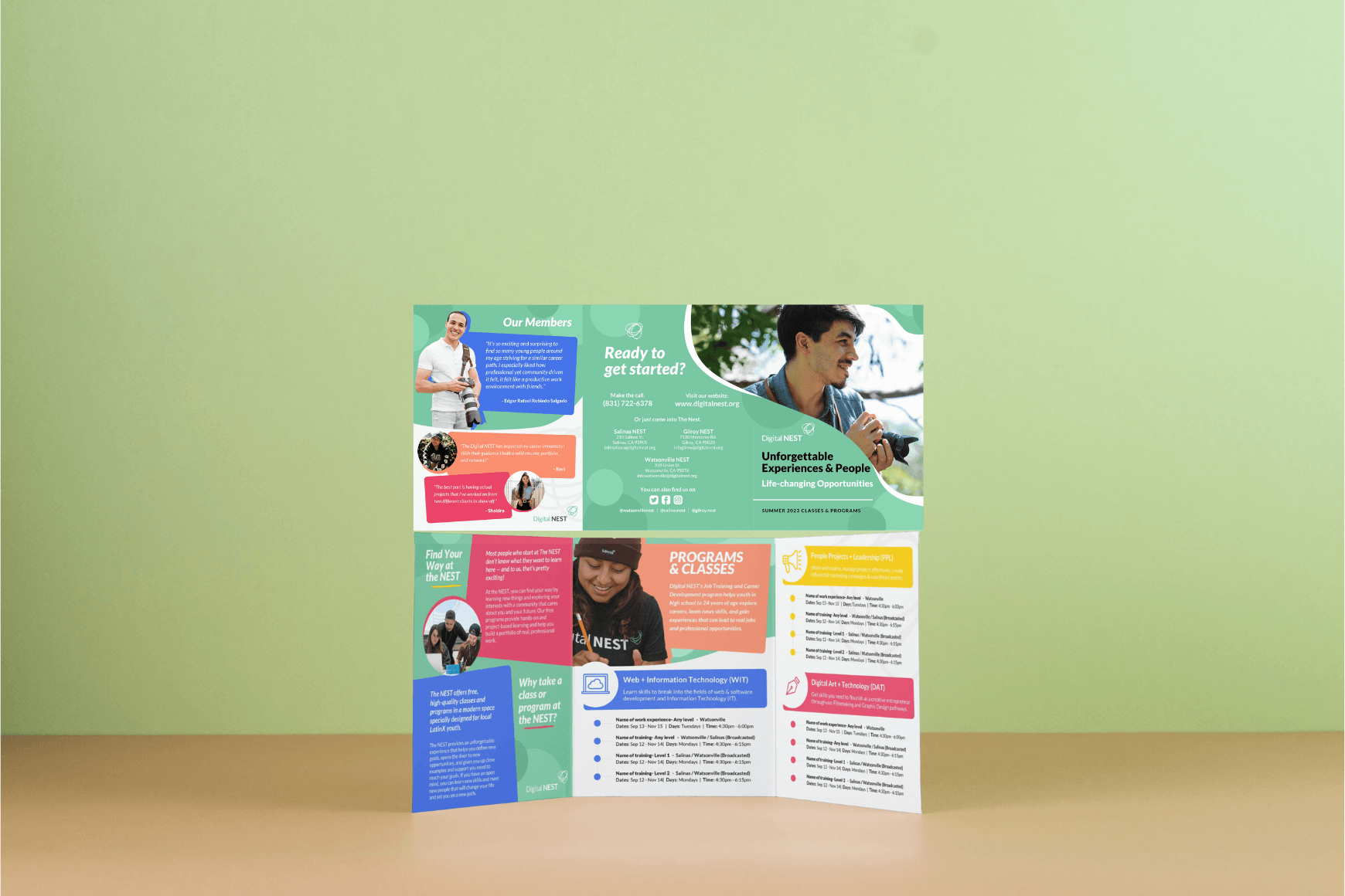 Digital NEST Brochure inside and outside