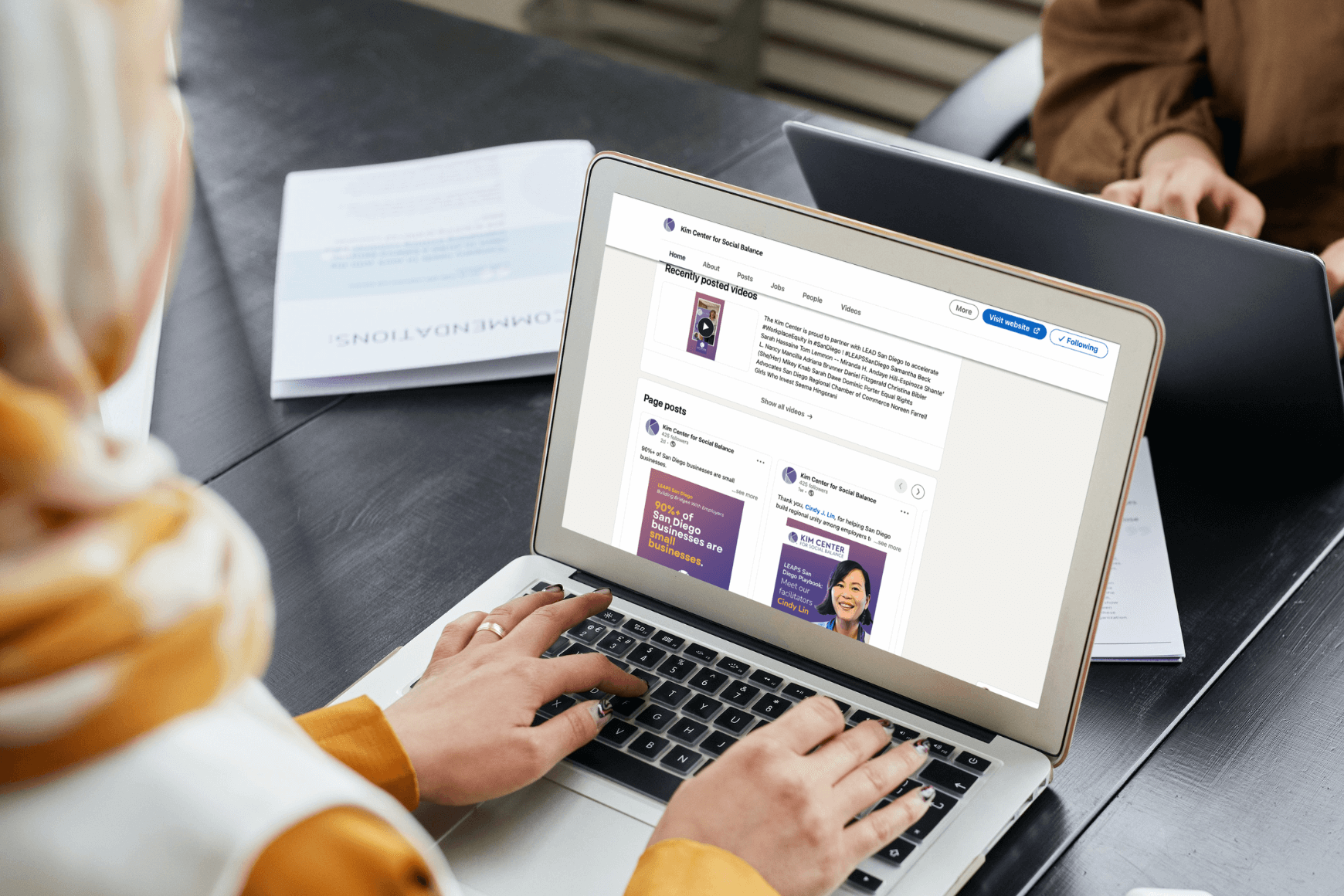 Kim Center Social Media LinkedIn