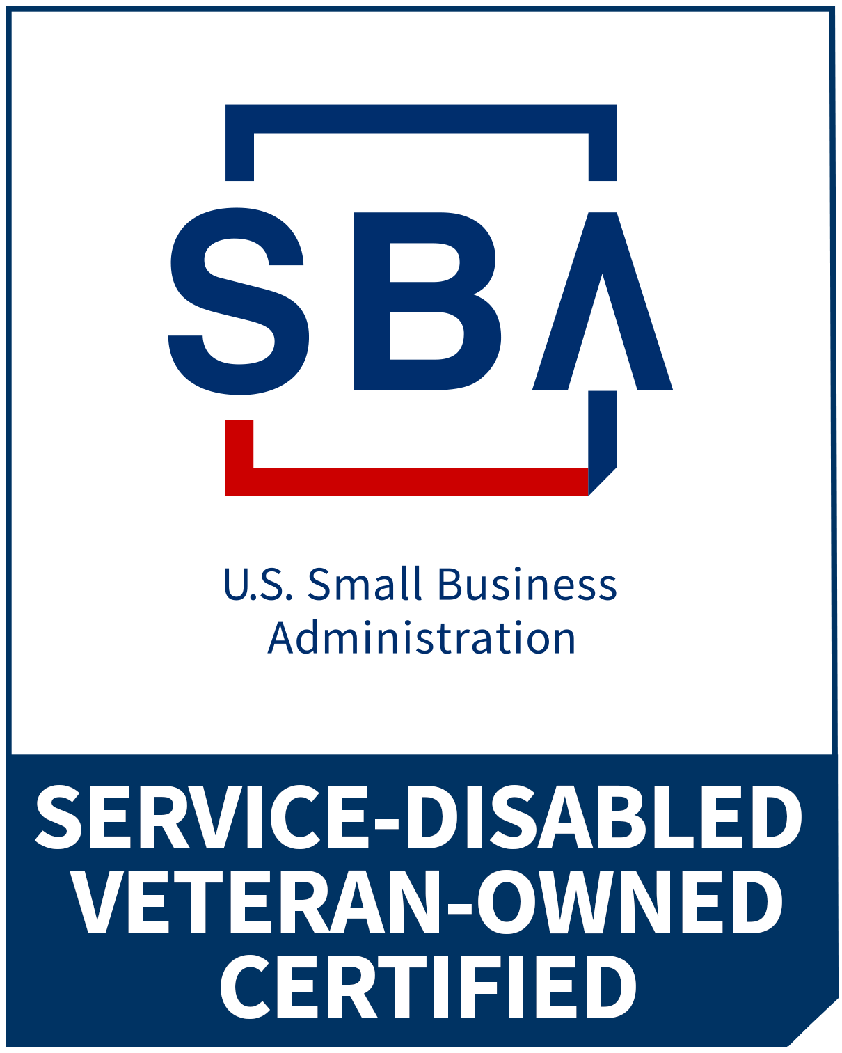 SBA Service Disabled Veteran-Owned Certified logo