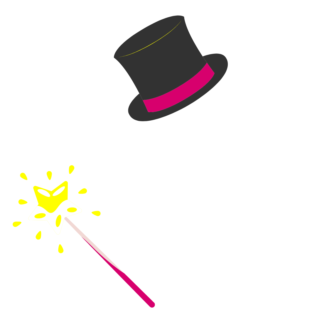 Wand and top hat