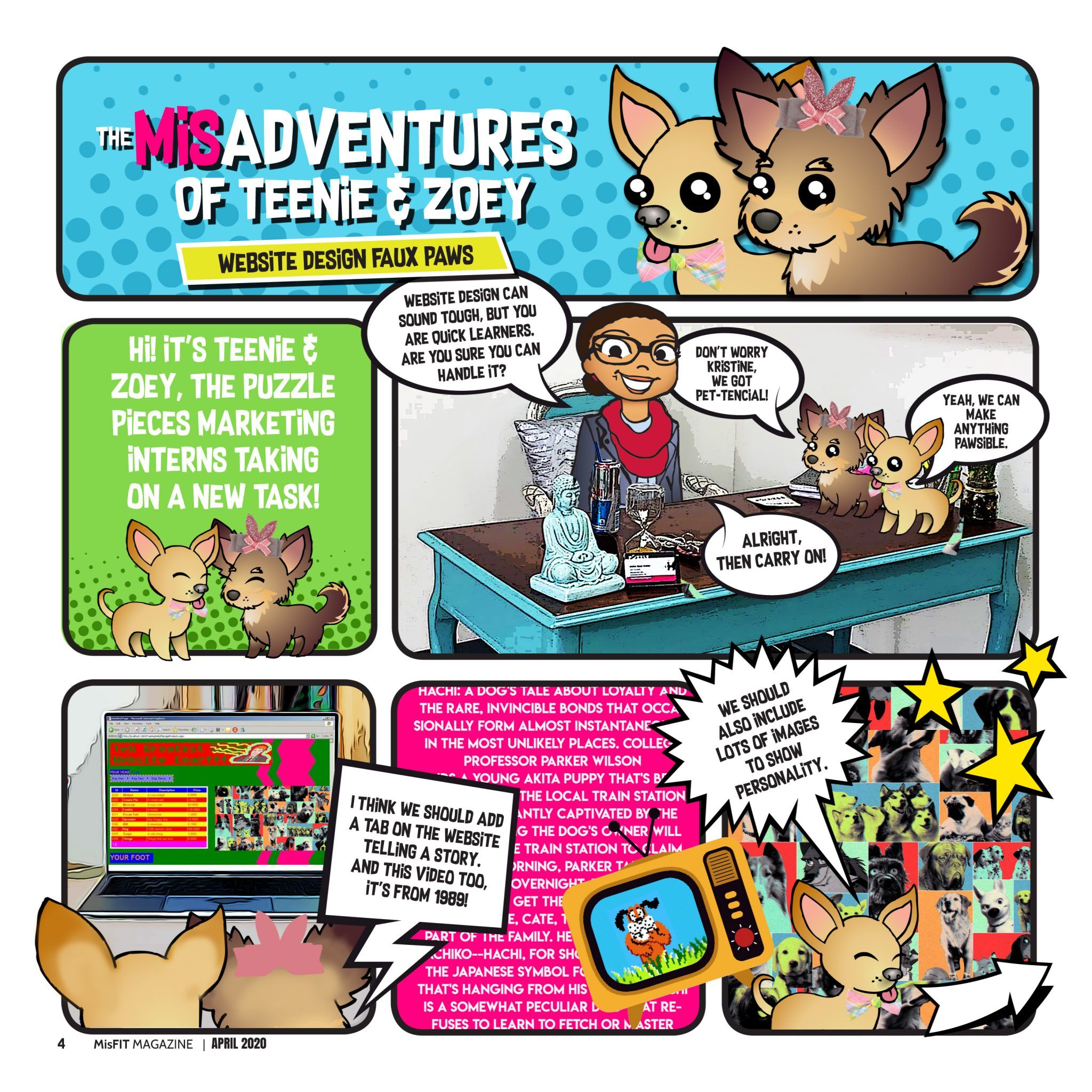 Puzzle Pieces Marketing cartoon strip