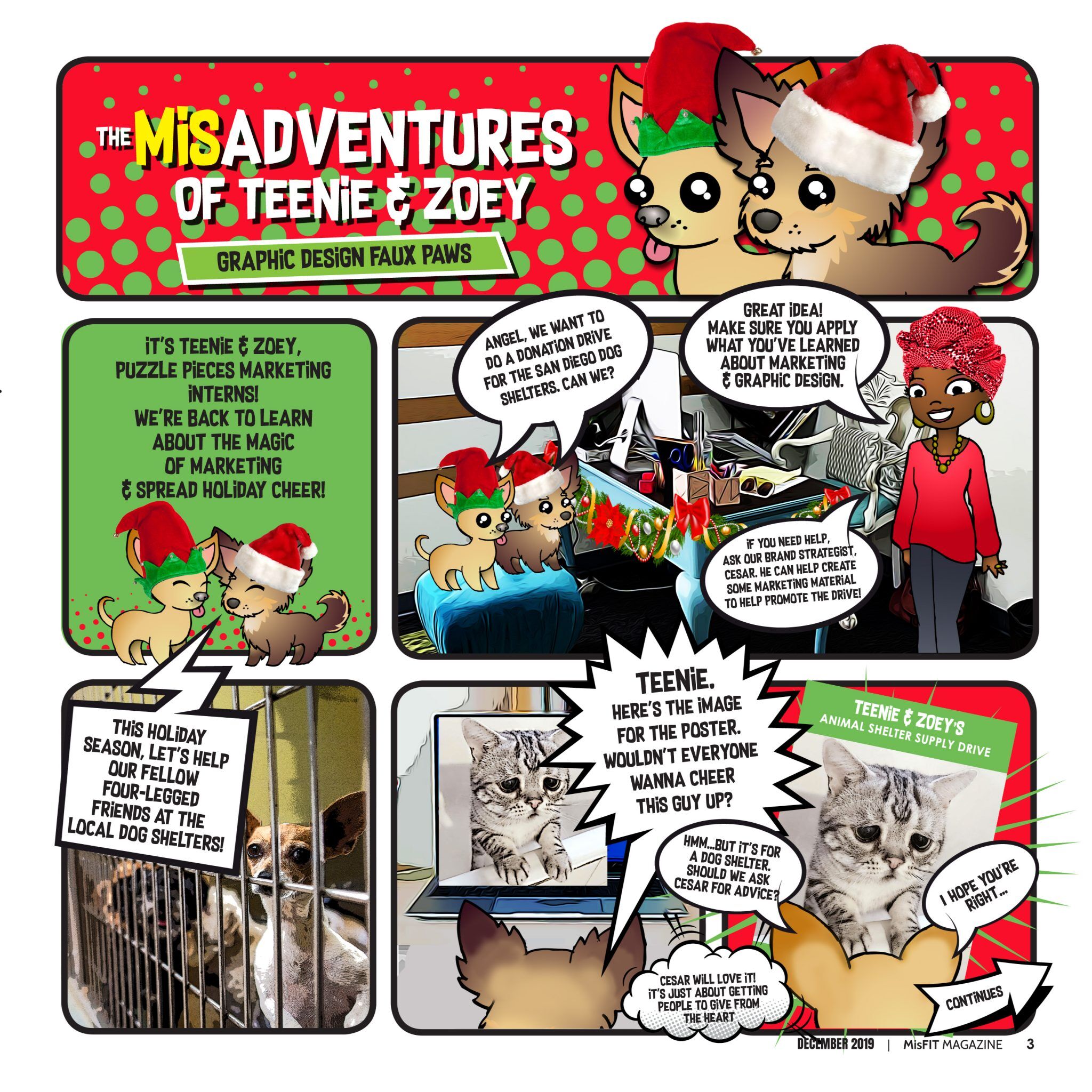 Puzzle Pieces Marketing cartoon strip