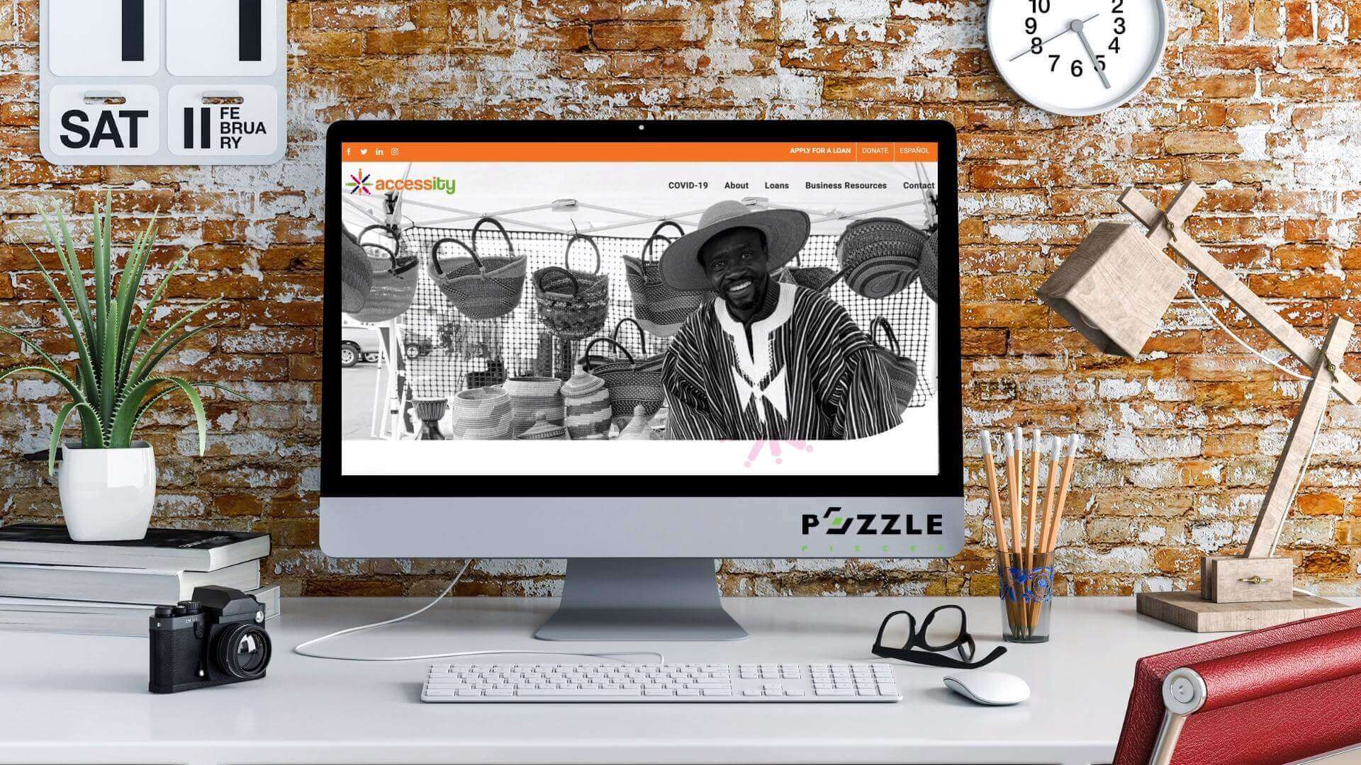 Accessity new website portfolio designed by Puzzle Pieces Marketing
